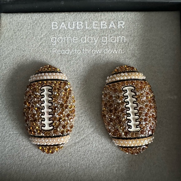 BaubleBar Football Earrings - Picture 1 of 2